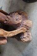 Vintage Southeast Asian Teak Carving of Anthropomorphic Figure