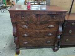 Empire Mixed Woods Chest, Veneer Chips