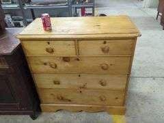 Antique English Waxed Pine Chest