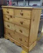 Antique English Waxed Pine Chest