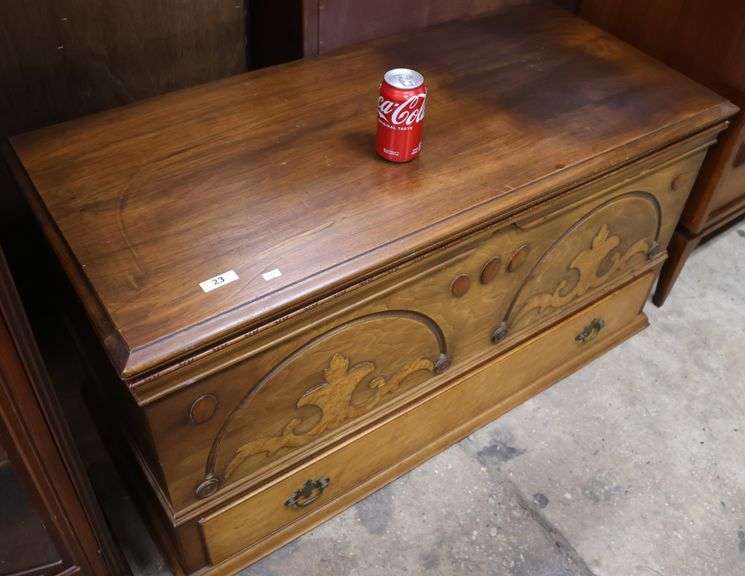 Depression Era Walnut Cedar Chest
