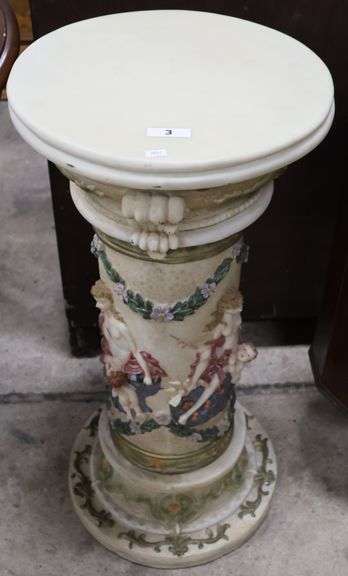 Ornate Composition Pedestal