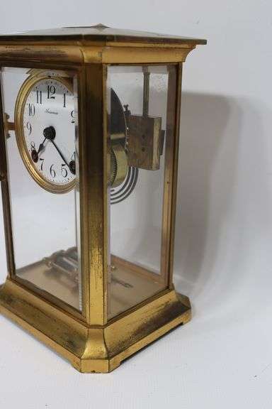 Antique Ansonia Crystal Regulator Clock - Dixon's Auction at Crumpton