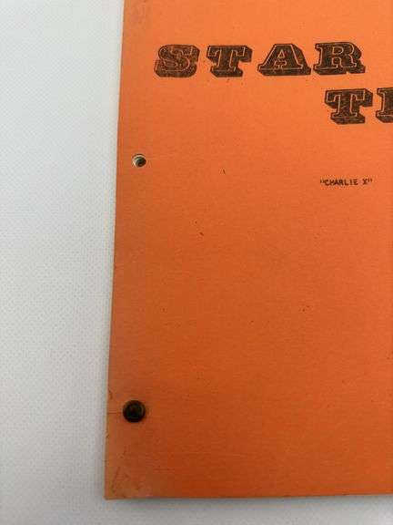 Star Trek: TOS Original Series Script "Charlie X" - Dixon's Auction at ...