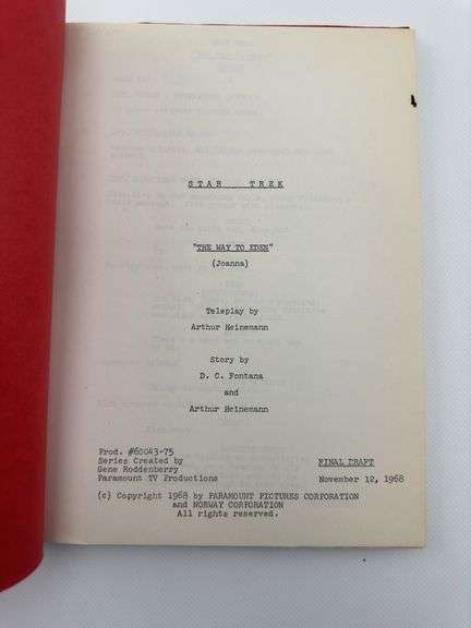 Star Trek: TOS Original Series Script 