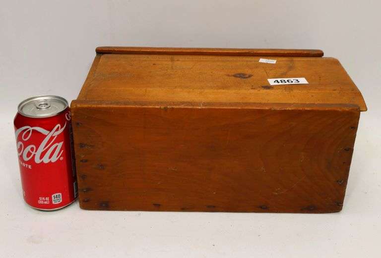 Antique Slide Lid Box - Dixon's Auction at Crumpton