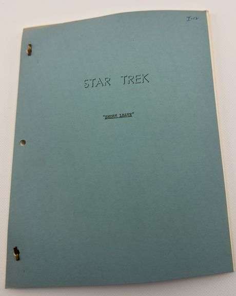 Star Trek: TOS Original Series Script "Shore Leave" - Dixon's Auction ...