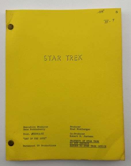 Star Trek: TOS Original Series Script "Day Of The Dove"