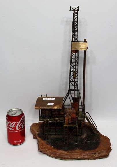 Vintage Oil Rig Sculpture - Dixon's Auction at Crumpton