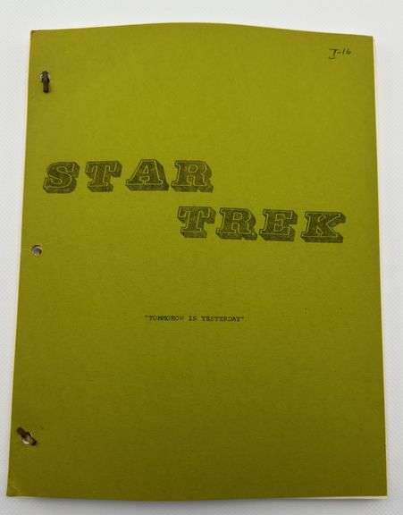 Star Trek: TOS Original Series Script "Tomorrow Is Yesterday"