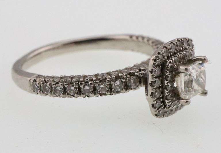 Platinum 1.02 ct Diamond Ring 4.5g GSI Cert