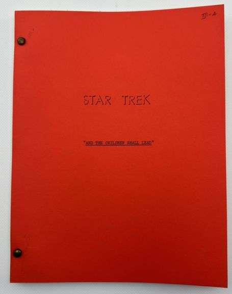 Star Trek: TOS Original Series Script "And The Children Shall Lead"