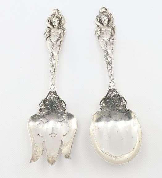 Sterling Silver Reed & Barton Love Disarmed Salad Set 15.6 ozt