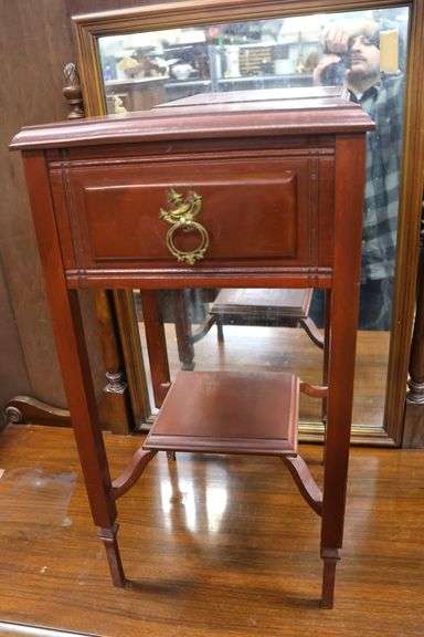 Depression Era Two Tier Nightstand