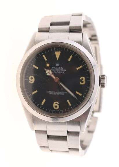 1969 Rolex Explorer Model 1016 Watch with (2) Bands, Box and Papers