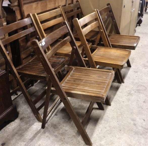 (6) MCM Folding Chairs