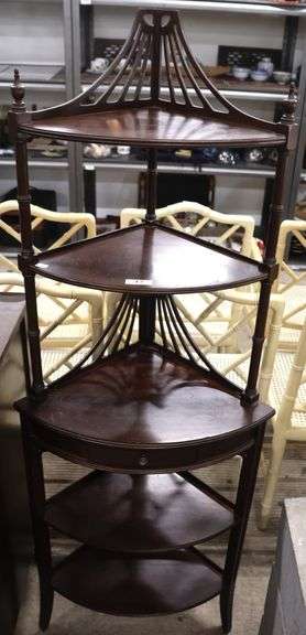 Colonial Revival Corner Etagere