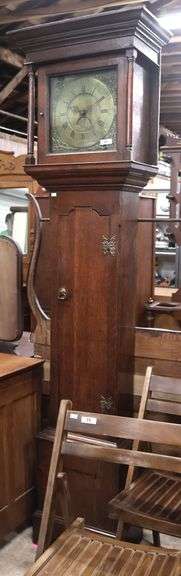 William Terry Masham Georgian Oak Cased Tall Clock