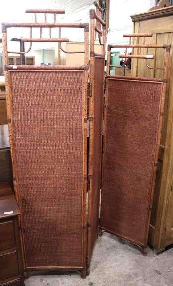 MCM Rattan Dressing Screen
