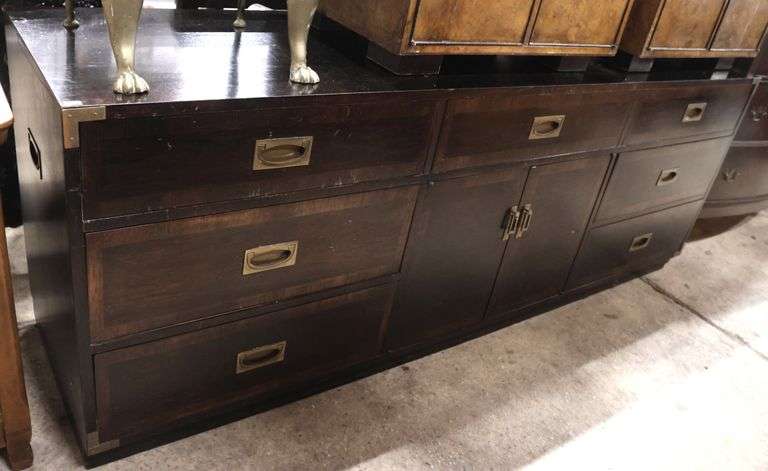 West Michigan Furniture Co. MCM Campaign Style Credenza