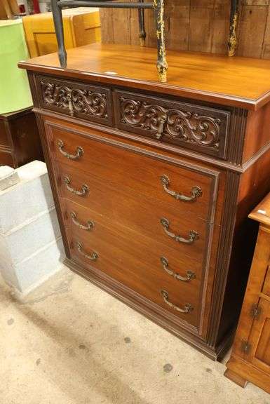 MCM Spanish Colonial Style Walnut Chest