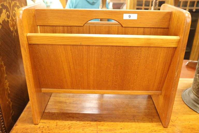 Danish MCM Teak Magazine Stand