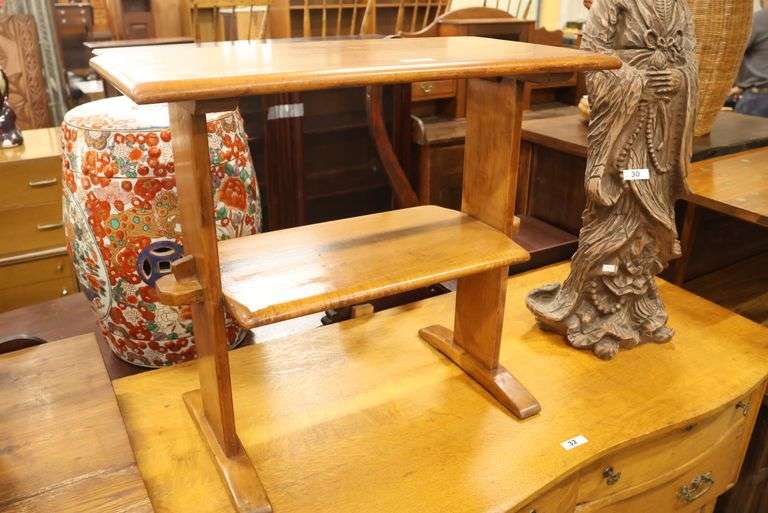 MCM Maple Two Tier Stand