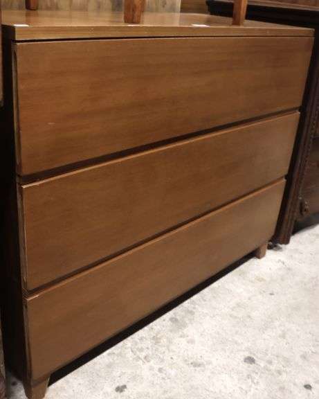 MCM Walnut Three Drawer Dresser