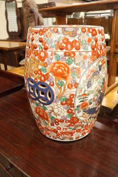 Modern Asian Ceramic Garden Seat