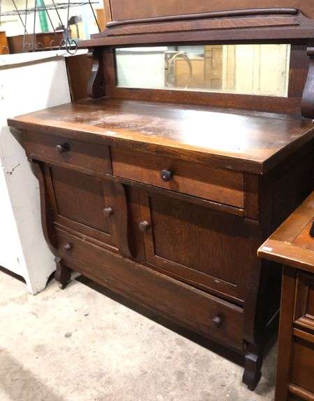 Antique Golden Oak Sideboard