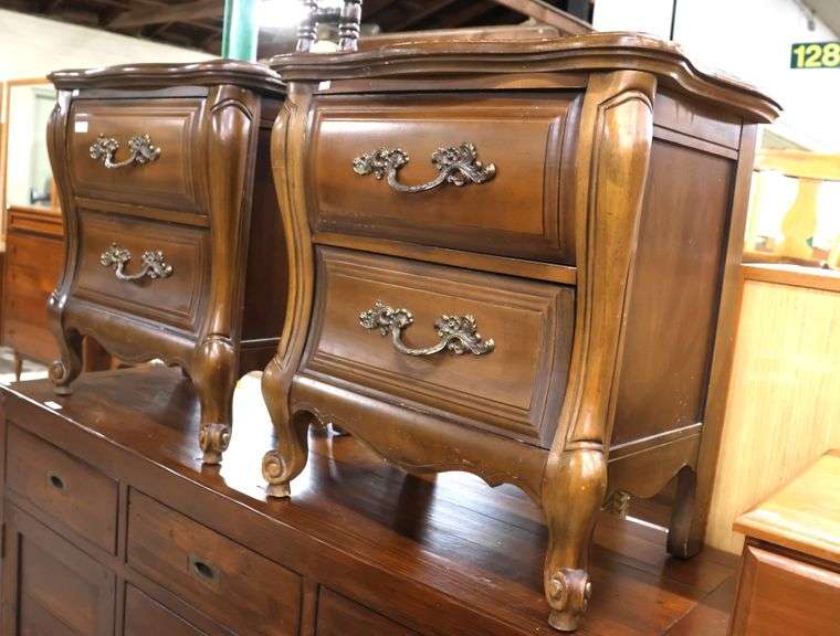 Pair French Provincial Style Nightstands
