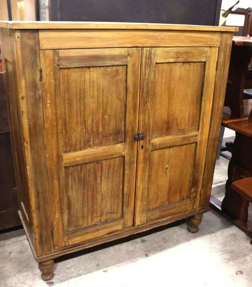 Pennsylvania Sheraton Softwood Flat Wall Cupboard