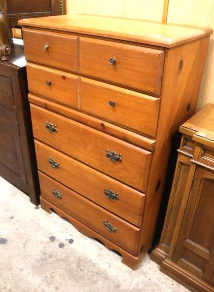 Vintage Farmhouse Pine Chest