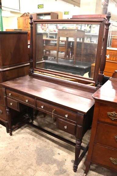 Colonial Revival Solid Mahogany Vanity