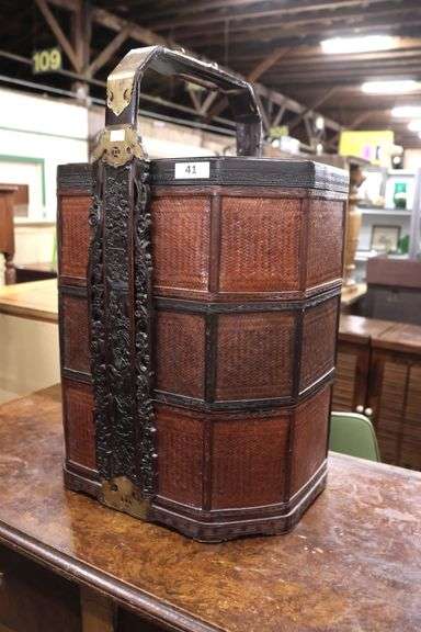 Chinese Carved Wedding Basket