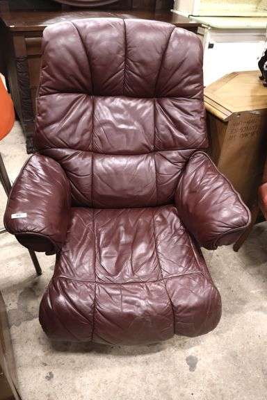 MCM Leather Stressless Lounge Chair