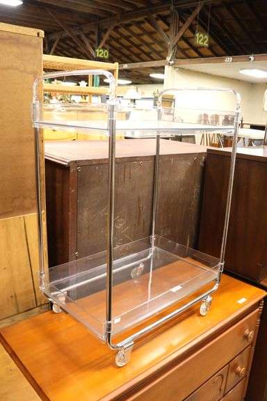 MCM Lucite Bar Cart