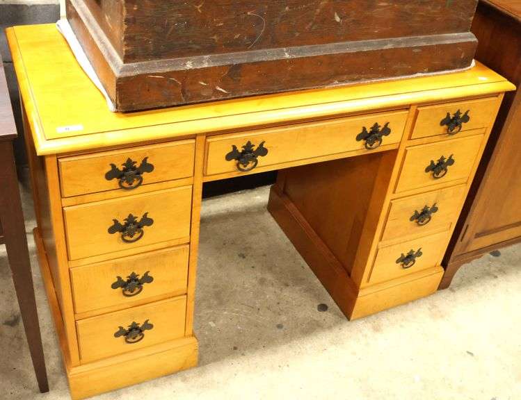 Vintage Maple Kneehole Desk