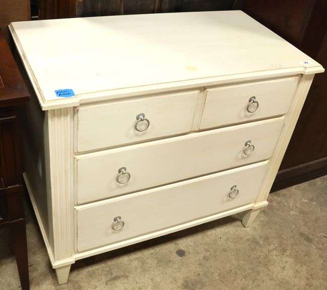 Ethan Allen Painted Nightstand, Marks on Top