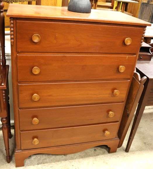 Vintage Cherry Chest with Mirror