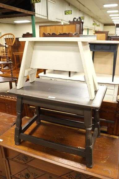 (2) Vintage Farmhouse Benches