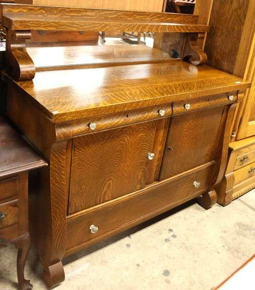 Antique Golden Oak Sideboard