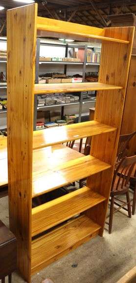 Vintage Farmhouse Pine Bookshelf