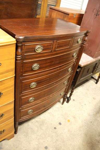 Vintage Sheraton Style Mahogany Chest