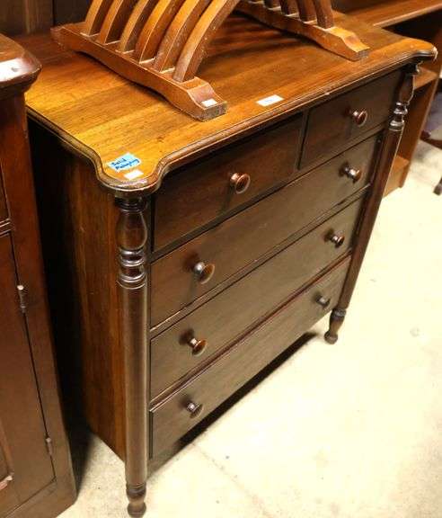 Depression Era Solid Mahogany Chest