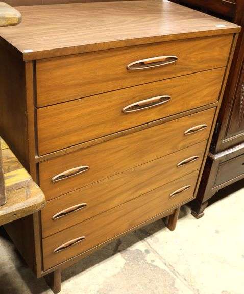 MCM Walnut Chest with Laminate Top