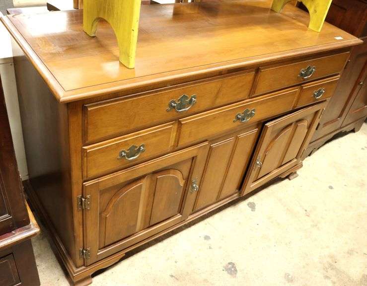 Vintage Farmhouse Maple Server, Marks on Top