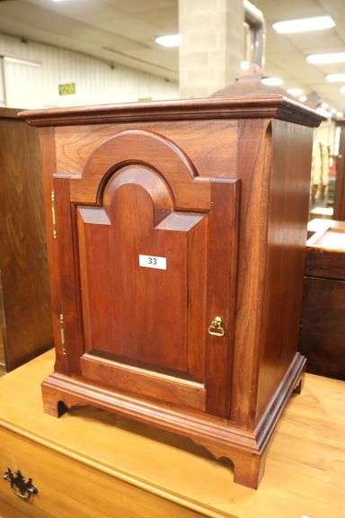 Benchmade Pennsylvania Chippendale Style Cherry Spice Chest Cabinet