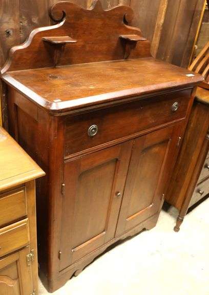 Antique Farmhouse Pine Jelly Cupboard