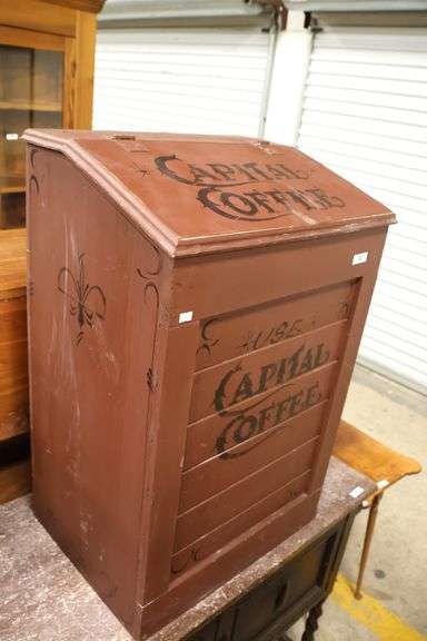 Modern Farmhouse Painted Storage Bin